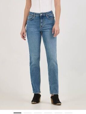 Wrangler High-Rise Straight Leg Jeans - Blue